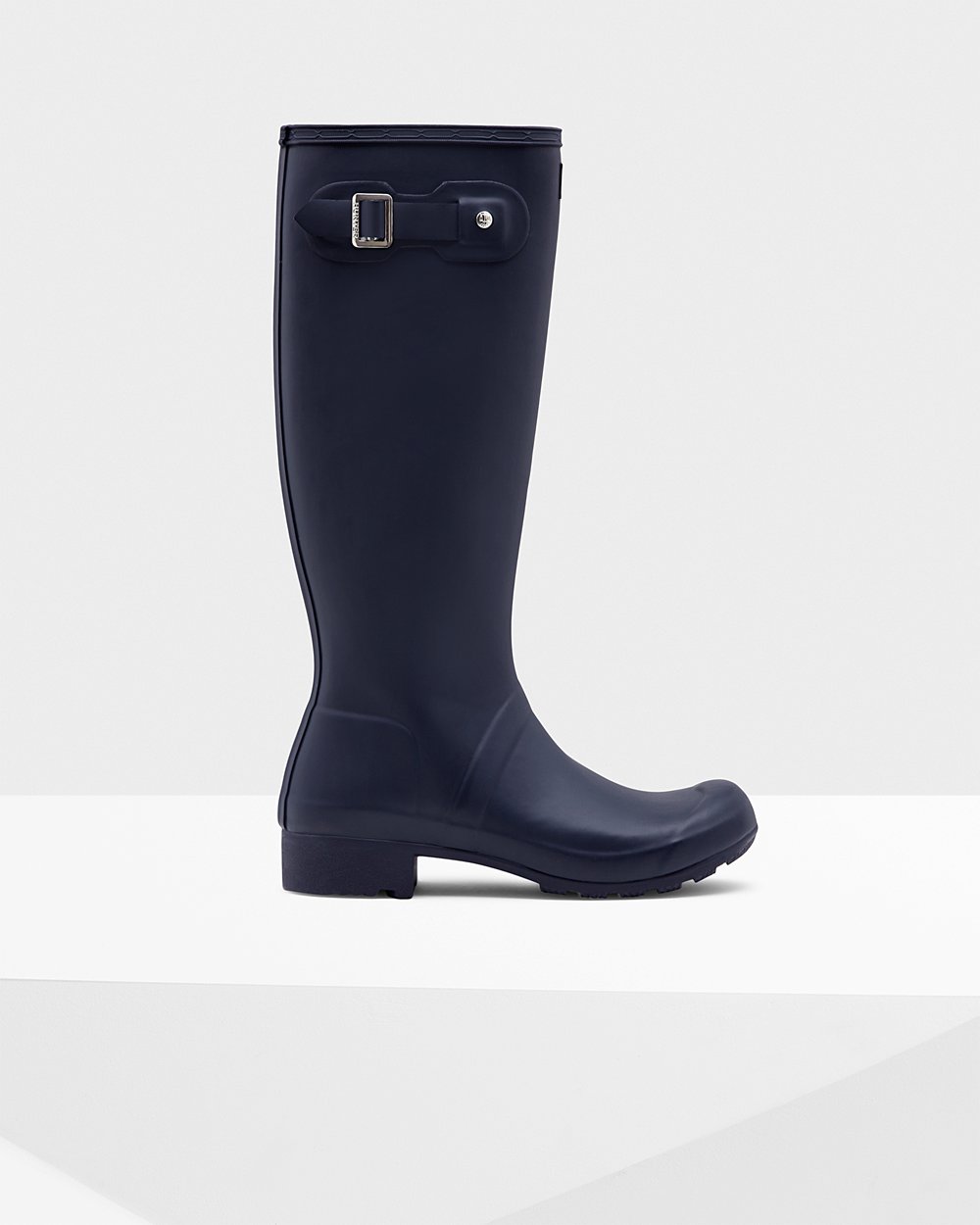 Botas de Lluvia Altas Hunter Mujer - Original Tour Foldable - Azul Marino - IKJBVOP-64